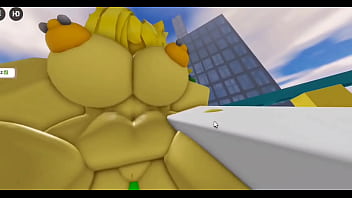 Retroslop noob gents fucked by nuclear cat big white cock on roblox hq