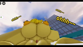 Retroslop noob gents fucked by nuclear cat big white cock on roblox hq