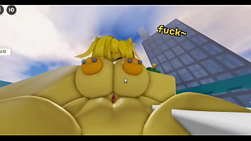 Retroslop noob gents fucked by nuclear cat big white cock on roblox hq