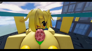 Retroslop noob gents fucked by nuclear cat big white cock on roblox hq