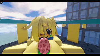 Retroslop noob gents fucked by nuclear cat big white cock on roblox hq