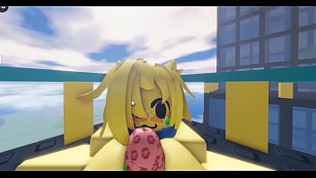 Retroslop noob gents fucked by nuclear cat big white cock on roblox hq