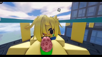 Retroslop noob gents fucked by nuclear cat big white cock on roblox hq