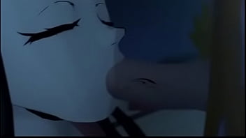 A demon hunter and a demoness secretly have fun with each other at night