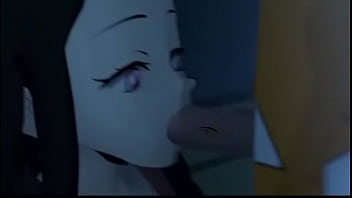 A demon hunter and a demoness secretly have fun with each other at night