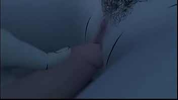 A demon hunter and a demoness secretly have fun with each other at night