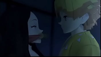 A demon hunter and a demoness secretly have fun with each other at night