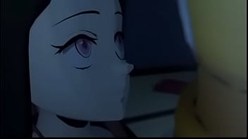 A demon hunter and a demoness secretly have fun with each other at night