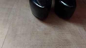 Spit and high heels shoes