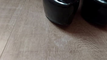 Spit and high heels shoes