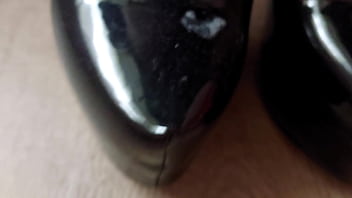 Spit and high heels shoes