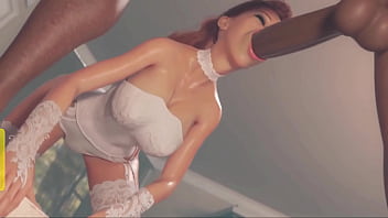 Wife cheated on her husband right at her wedding 3d cuckold cheating porn video with sluty wife and huge cock v2t f1