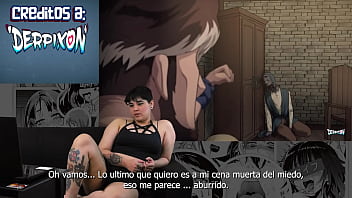 Puta otaku se masturba viendo su anime favorito