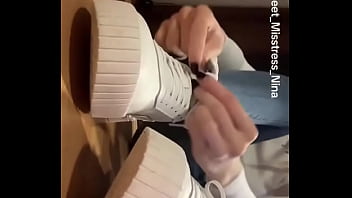 Good morning today i have my little slave with me #blacknails #feet #feetfetish #slave #sm