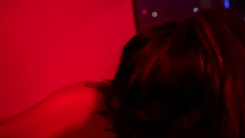 Hot tat girl gets fucked in redroom