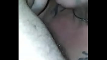 Sexy bitch sucks cock