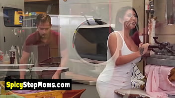 Busty wives having a threesome