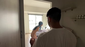 Evangelion cosplay rei fucks shinji 1 deepthroat contact lenses