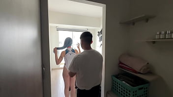 Evangelion cosplay rei fucks shinji 1 deepthroat contact lenses