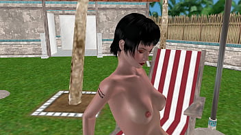 Animated 3d sex cute lesbian girl pussy licking scene