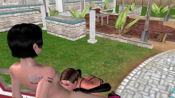 Animated 3d sex cute lesbian girl pussy licking scene
