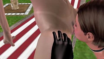 Animated 3d sex cute lesbian girl pussy licking scene