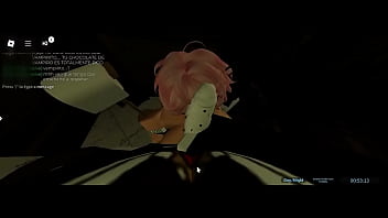 Vampiro se folla culona pelirosada