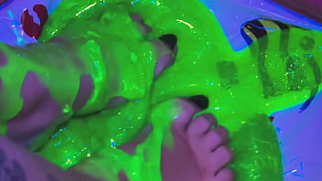 Enjoy my slime sticky feet