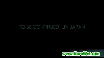 Busty asian masseuse blowjob cock during massage 12