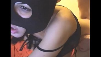 Masked cam couple fuck at home