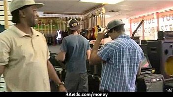 Amateur girl accepts cash for sex from stranger 20