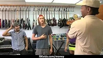 Amateur girl accepts cash for sex from stranger 20