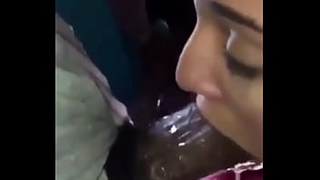 Bussed all in her mouth