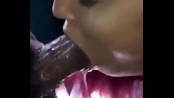 Bussed all in her mouth