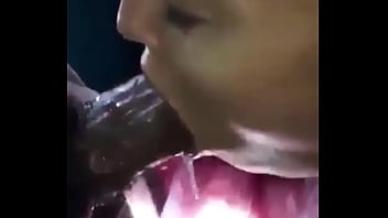 Bussed all in her mouth