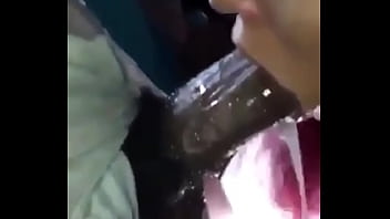 Bussed all in her mouth