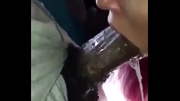 Bussed all in her mouth