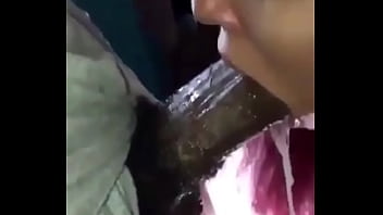 Bussed all in her mouth