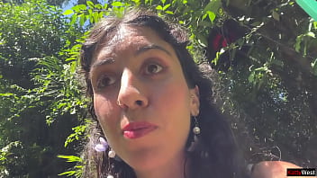 Crazy cumwalk on public waterfall