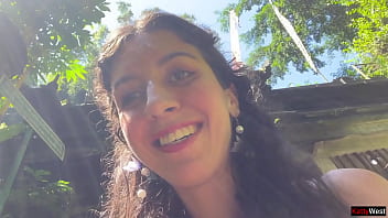 Crazy cumwalk on public waterfall