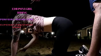 Man Rides His Pony Without Kneepads On The Sand thumbnail