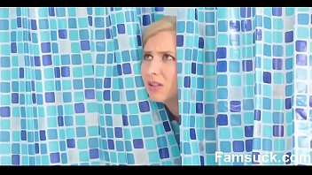 Sexy milf rides stepsons cock