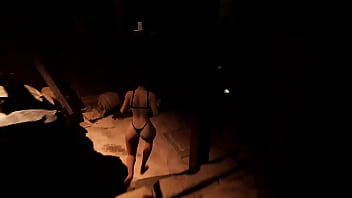 An awakened statue in a tomb destroys lara croft's ass and pussy 3d animated