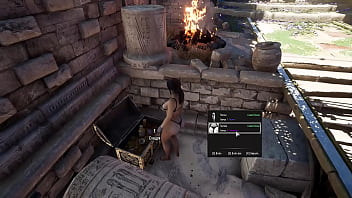 An awakened statue in a tomb destroys lara croft's ass and pussy 3d animated