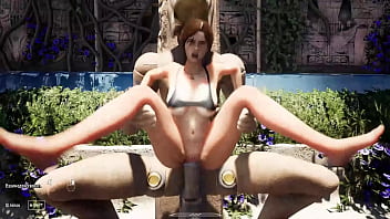 An awakened statue in a tomb destroys lara croft's ass and pussy 3d animated An awakened statue in a tomb destroys lara croft's ass and pussy 3d animated