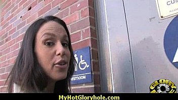Interracial white lady confesses her sins at gloryhole 11