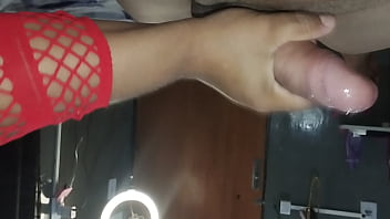 Sucking a giant cock and getting fucked on all fours with her best friend's big thick cock