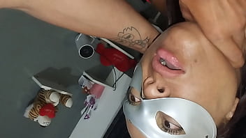 Sucking a giant cock and getting fucked on all fours with her best friend's big thick cock Sucking a giant cock and getting fucked on all fours with her best friend's big thick cock