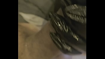 Tattooist asks if she can empty my big balls during tattoo session