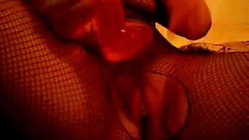 Russian vibrating her pussy close up